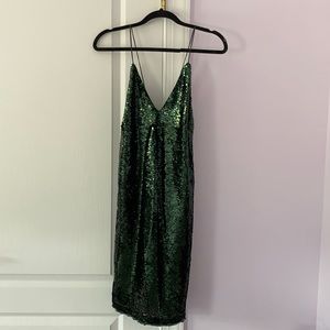 Lucy Paris Green Sequin Dress